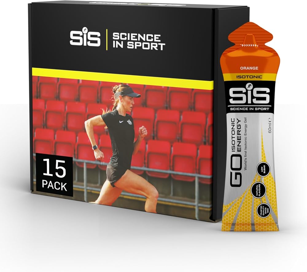 Science in Sport GO Isotonic Energy Gels Orange 15 x 60ml 22g Carbs Vegan