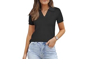 Arach&Cloz Womens Wool Blend Sweater Trendy 2026 Spring Polo Neck Business Casual Tops Dressy Outfits