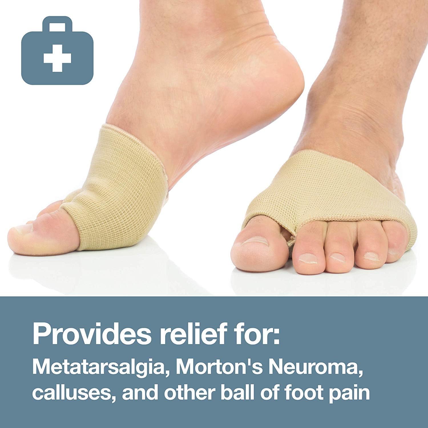 ZenToes Metatarsal Pads for Women and Men - 4 Pack Ball of Foot Cushions: Health & Personal Care
