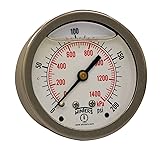 Winters 2-1/2" Dial Size, Liquid Filled Industrial