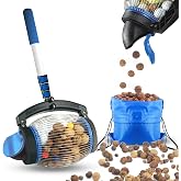 Zozen Nut Gatherer,Acorn Picker Upper,Directly Dump Outlet,1 Gallon | Telescopic Handle, 3/8''-1''Objects Size, Nut Roller Apply Acorns, Pecans, Buckeyes, Hickory Nuts, Nerf Balls, Golf Balls