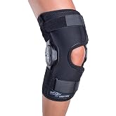 DonJoy Deluxe Hinged Knee Brace (X-Small) | Neoprene-free construction, breathable construction