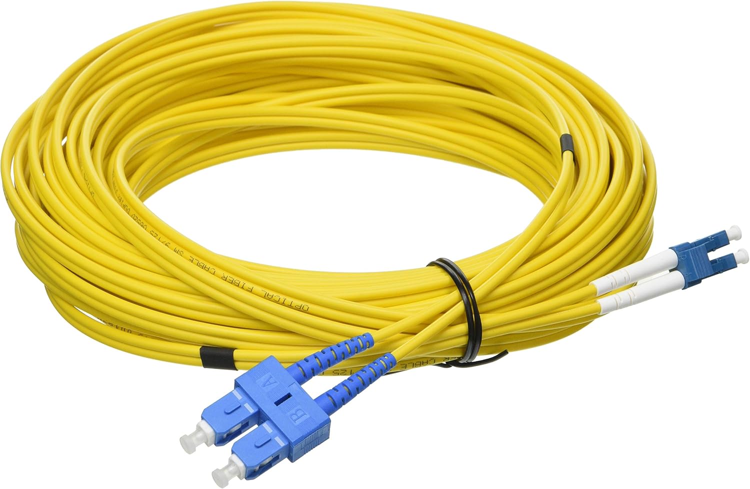 Fiber Optic Cable LC to SC SINGLEMODE DUPLEX 9/125 MT. 15, gelb