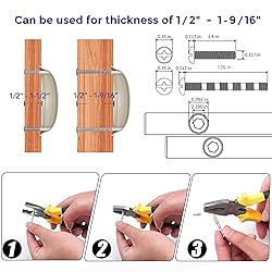 Ravinte 10PCS Pack 3 inch Hole Center Cabinet Pulls