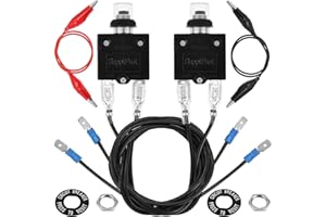 3 Amp 5 Amp Resettable Fuse HVAC Tool for Workshop, Tinned Copper HVAC Tool Circuit Tester with Alligator Clip and PVC Insula