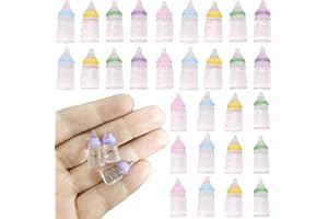 30 Pcs Baby Doll Bottles, Mini Colorful Plastic Bottles, Compact and Lightweight Toy Bottle, Novelty, Small Candy Jar, Crafts