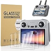 (3 Pack) Mini 4 Pro Screen Protector, 9H HD Tempered Glass Film, Sensitive Touch, Anti-Scratch, Anti-blue light, for DJI Air 