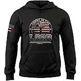 Trust In The Lord Hoodie, Cross Hoodie With American Flag, Christian Hoodies For Men, Bible Verse Hoodies