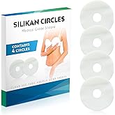 Silicone Areola Clear Gel Scar Sheets-4 Medical Breast Scars Silicon Circles See-into Scar Restore Smooth Mastectomy Breast Lift Reconstruction Surgery Supplies Keloid Guards Sheeting-SILIKAN
