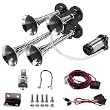 4 Trumpet Train Horn Kit - 180DB Super Loud Air