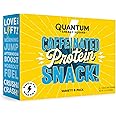 Quantum Energy Square - Energy Bar with Caffeine & 10g Protein, Healthy Snack On the Go - Vegan, Gluten-Free, Soy & Dairy-Free - Variety 8 Pack