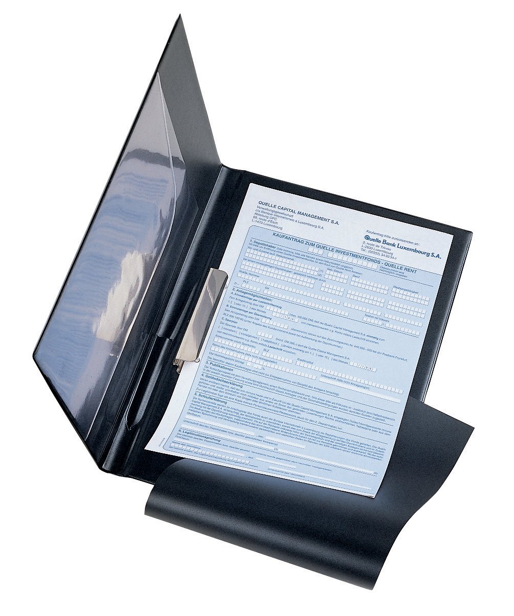 Veloflex 5240080 Clipboard A4 Black Ref Task Folder