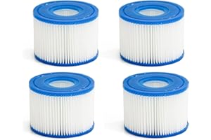Type VI Hot Tub Filters for Coleman SaluSpa 90352E,Type VI Filters Compatible with Lay-Z-Spa Spa Swimming Pool (4 Pack)
