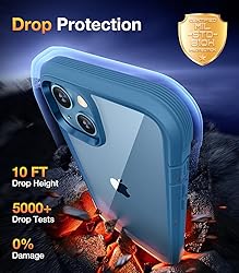 Diaclara Designed for iPhone 13 Case, Full Body