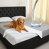 Tisancy Waterproof Blanket Queen Size, Gray TPU Polyester 78'' x 100'' Water Proof and Stain Resistant Mattress Protector Mat for Bed, Leakproof Protective Pet Mat