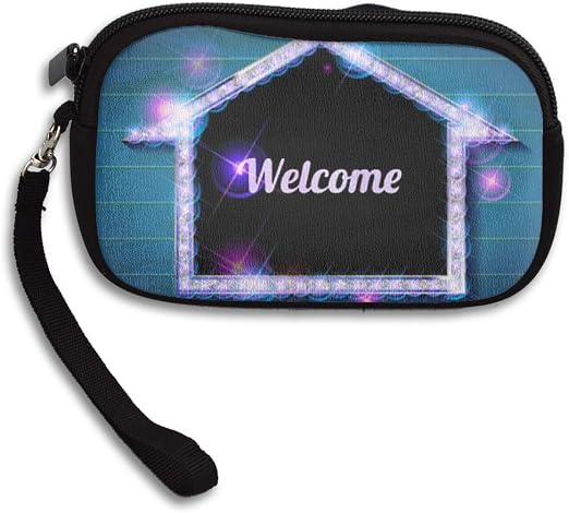 Amazon Com Jemys Welcome Banner Glowing Arrow Small Wallet Wallet