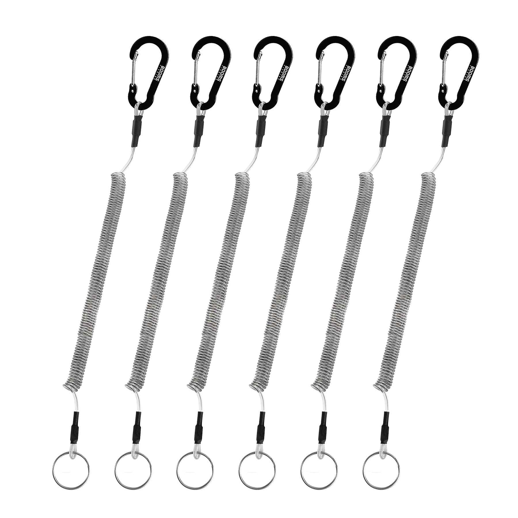 Photo 1 of Booms Fishing T04 Fishing Lanyards Fishing Tool/Pole Safety Coil Lanyard Retractable Wire Inside Tup Cover