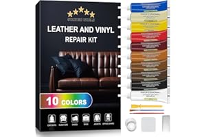 STARTSO WORLD Leather Repair Kit for Furniture, Leather & Vinyl Repair kit for Car Interior, Couches, Car Seat, Jacket, Sofa, Boat or and Purse, Restores Faux, Artificial, Genuine Pleathe