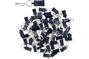 HIQTRADEBYJJ 50pcs RC Body Clips with Pull Tabs Car Clips RC Clips for All 1/8 1/10 1/12 Scale Traxxas Redcat Axial Arrma HSP Redcat HPI Himoto Tamiya RC Car Truck Buggy Parts (1.2mm Rod Silver Clips and Tabs)