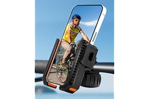Bike Phone Holder, Bicycle Phone Mount Handlebar Motorcycle Phone Mount 3S Quick Install Bicycle Scooter Phone Clip, for iPho