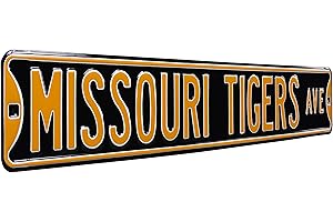 NCAA College Metal Wall Décor- Large, Heavy Duty Steel Street Sign by Authentic Street Signs