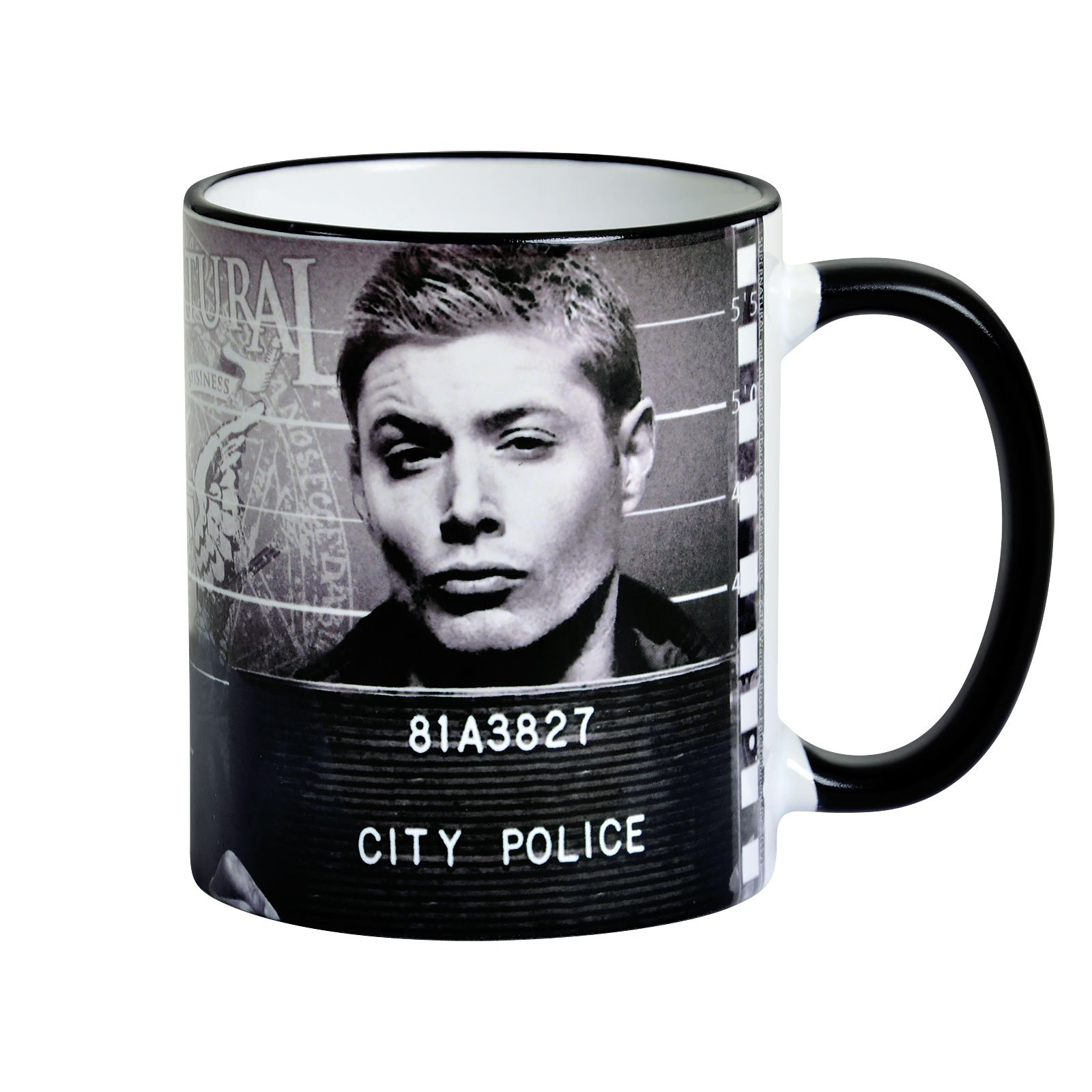 Elbenwald Supernatural Mug Sam & Dean Winchester in Jail Round Print 320ml Ceramic Black
