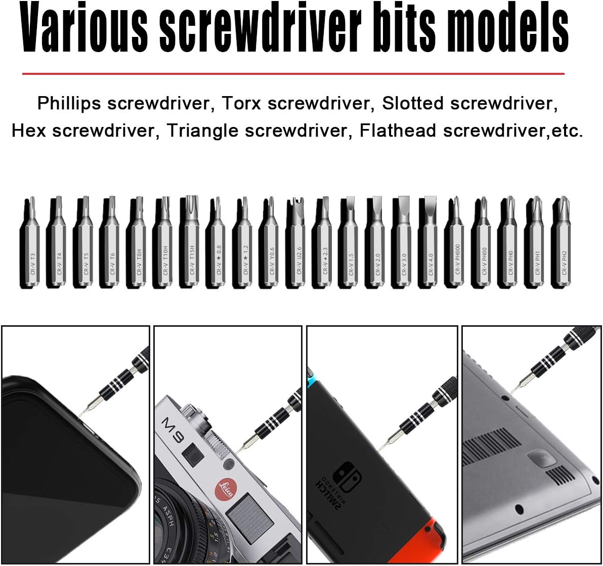 VMAN 2020 New 122 in 1 Precision Screwdriver Set, Mini Screwdriver Set, Magnetic Screwdriver Set for Electronics, Repair tool set for Mobile Phone, Watch, MacBook, Jewelry, Ipad, Game Console: Home Improvement