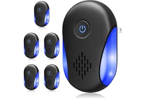 ASUKIN (2025 Upgraded) Ultrasonic Insect & Pest Indoor Repeller, Plug-in Control Electronic Repellent for Rodent, Mice, Rats, Roaches, Bugs, Ants, Spiders, Mosquitoes, Home, 2 Mode Switching (6 Pack)