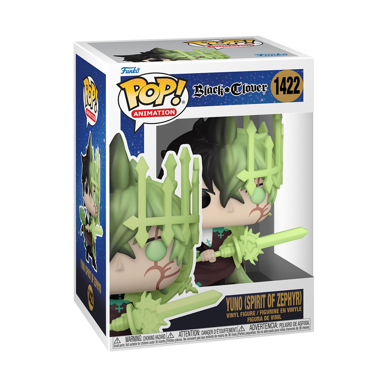 Funko POP! Animation: Black Clover - Yuno - (Zephyr) - Collectable Vinyl Figure - Gift Idea - Official Merchandise - Toys for Kids & Adults - Anime Fans - Model Figure for Collectors and Display