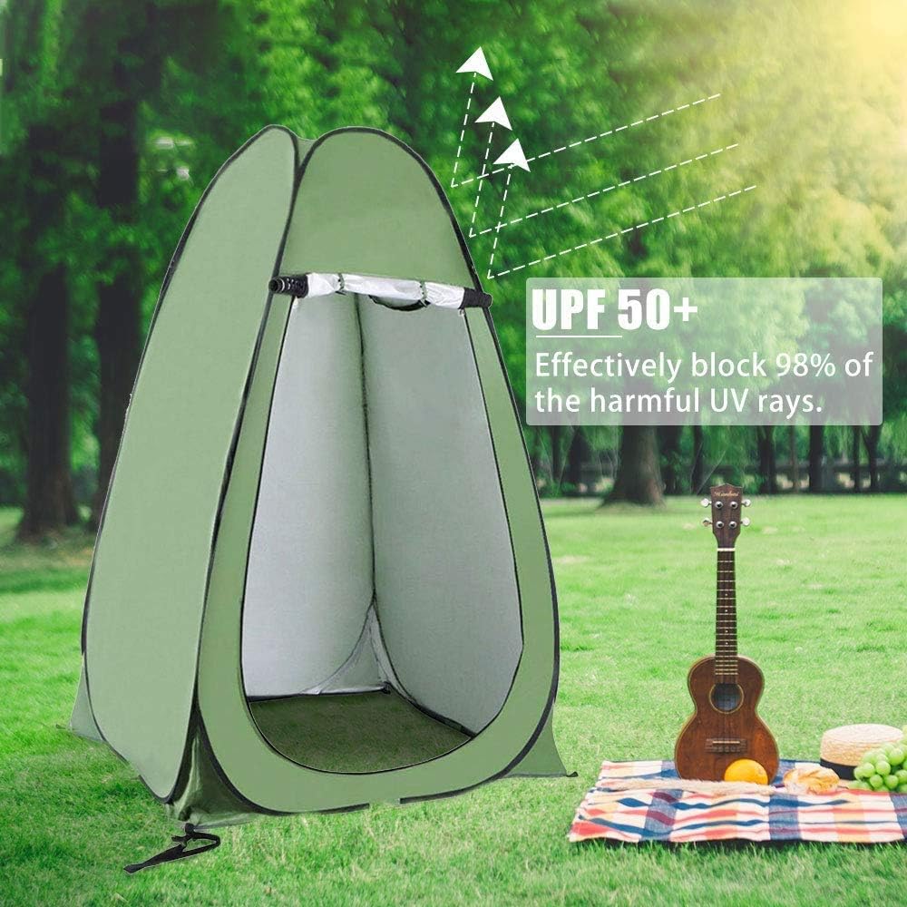 Portable Pop-up Shower Privacy Tent Outdoor Camping Dressing Room Toilet Beach Spacious Tent Shelter: Sports & Outdoors