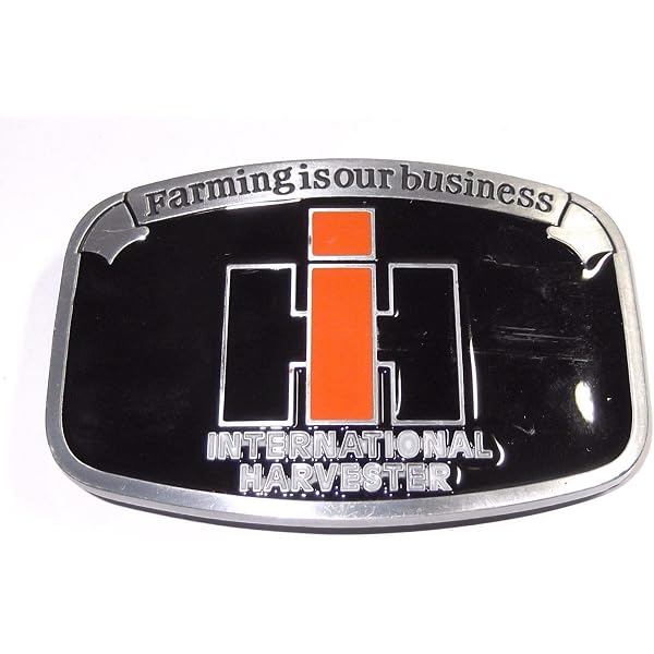 Vintage International Harvester I H Tractor Emblem Logo Name Metal Original 02 Mazx