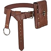 Haakong Medieval Accessories Set for Women Renaissance Waist Bag with Belt Waist Bag for Halloween Medieval Renaissance Cosplay