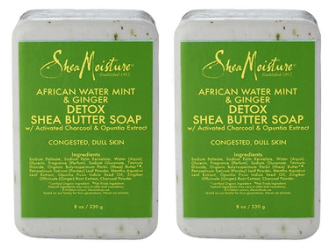 shea moisture african water mint and ginger detox bar soap