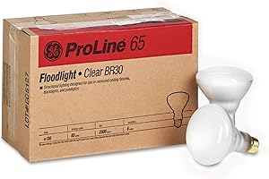 Ge Br30 Floodlight Bulb Commercial Pack 65 W Med Base 5.37 In. Case 6 Pack