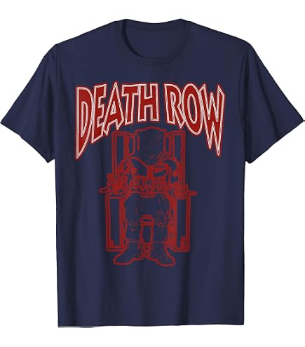 Amazon.com: Official Death Row Records Blue Fade Chair T-Shirt