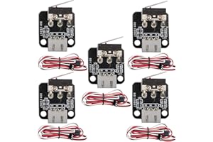 CHENBO 5pcs 3Pin End Stop Limit Switch with Cables,3D Printer Limit Switchs,Mechanical Endstop Switch Module for CR 10 Ender3
