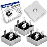 6PCS KBPC5010 Bridge Rectifier Diode, 50A 1000V Power Rectifier | Single-phase AC to DC conversion, KBPC package, 50A 1000V rating