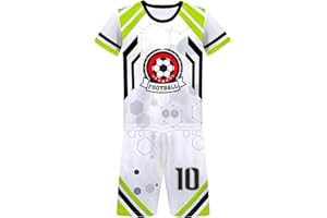 KHIGSJDG Boys Soccer Jerseys Kids Jersey Outfits Youth Football Training Uniform Fans Basketball Sport Short Set