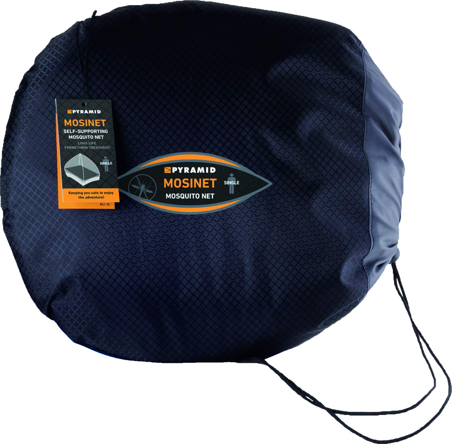 Pyramid Double Mosquito Net for Bed - Pop Up Mosquito Net with Self Standing Frame & Zip Entry - Peremethrin Treaded and Adjustable Struts, Net – Home & Travel Mosquito Net for SIngle Beds