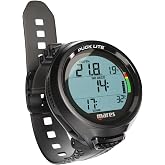 Mares Puck Lite Scuba Diving Computer | Watch-Style One Button Control Underwater Freediving Scuba Diving Computer - Black
