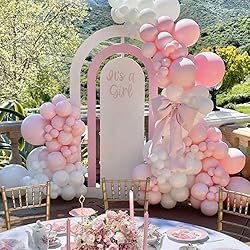 Awenztech Light Pink Balloons 12 inch, Pastel Pink