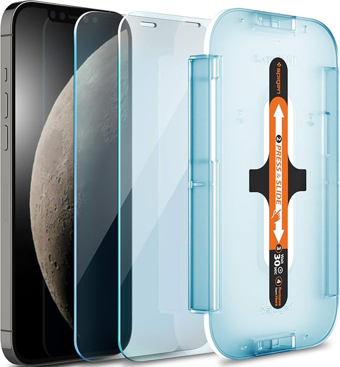 Spigen Tempered Glass Screen Protector [Glas.tR EZ FIT] Designed for