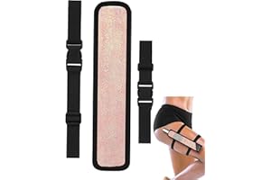 ZVLINMVAM Sparkly Rave Fan Holster Thigh Strap–Folding Hand Fan Holder, Adjustable Leg Holster for Festivals & Raves