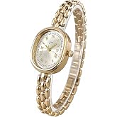 findtime Gold Watches for Women Vintage Watch Bracelet Womens Dainty Gold Watch Analog Wrist Watches for Women with Fold-Over Clasp