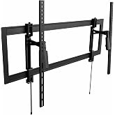 VIVO Black Tilting TV Wall Mount for 55-105 in Screens, MOUNT-TV105PT | Heavy Duty Extended Steel Bracket, Low Profile, Wide VESA Range and Leveling, Max VESA 1000x600mm, Holds 176 lbs