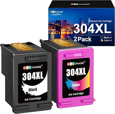 GPC Image 304XL Remanufactured Ink 2 Pack Black Tri-Color for HP ENVY DeskJet