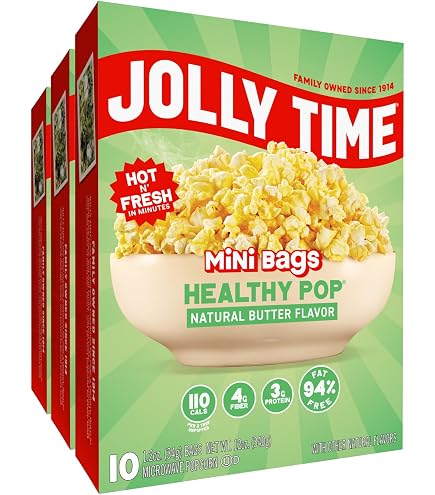 Amazon.com: Jolly Time Healthy Pop Microwave Popcorn, Low Fat
