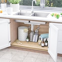 SIKADEER 40" x 22" Under Sink Mat