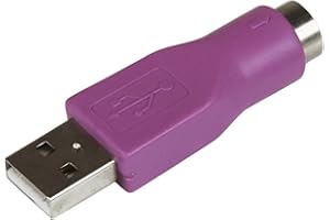 StarTech.com Replacement PS/2 Keyboard to USB Adapter - F/M - Keyboard adapter - PS/2 (F) to USB (M) - GC46MFKEY, Purple