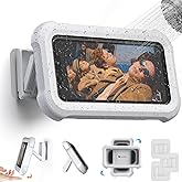 Waterproof Shower Phone Holder with 360° Rotation, Angle Adjustable, Wall Mounted Phone Holder for Bathroom Mirror Bathtub Ki